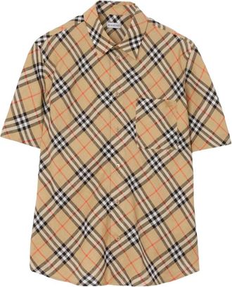 Burberry Beige Regular Check Shirt