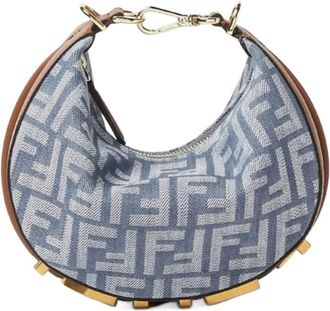 Fendi Fendigraphy FF Jacquard Mini Hobo Bag