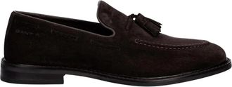 GANT Lozham Suede Loafer - Heren - Loafers - Bruin - 43 EU - Leer - Schoenen