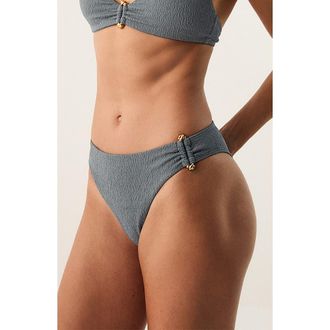 Vix Nika Lindsay Bikini Bottoms in Grey at Nordstrom, Size X-Small