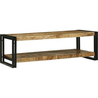 vidaXL Mesa De Caf&eacute; Marr&oacute;n 120 X 50 X 38 Cm Madera Maciza De Mango Vidaxl