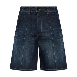 Dsquared2 Mens Dark Bermuda Shorts Denim Navy Blue Cotton - Size 34 (Waist)