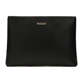 Kazar Tassen, Dames, Zwart, ONE Size, Leer, Minimalistische handtas