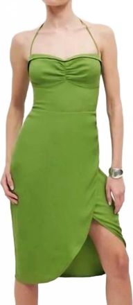 Reformation Rayna Midi Dress In Green