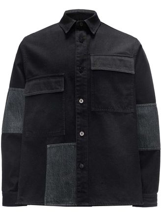 J.W.Anderson patchwork-design cotton shirt - Black
