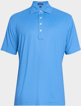 Peter Millar Mens Due North Performance Jersey Polo with Signature Kelly Collar