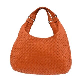 Bottega Veneta Pre-owned Shoulder Bags, female, Orange, Size: ONE SIZE Pre-owned Vintage Woven Leather Tote Bag