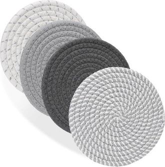 OEM Posavasos Resistentes Al Calor De 18 Cm, Agarraderas De Cocina, Posavasos Para Platos Para La Encimera, Mesa, Varios Colores Marrones