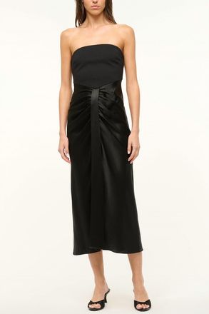 Staud Midi Wayfaring Dress In Black