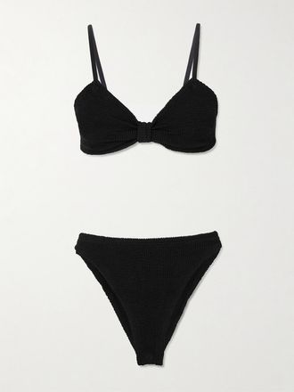Hunza G Bikini In Seersucker Alicia - Nero