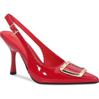 Berness Buckle Slingback Stiletto Pump in Red at Nordstrom Rack, Size 5.5