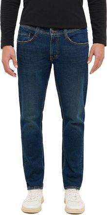 Mustang Slim-fit-Jeans MUSTANG Herren Style Oregon Slim, Herren, Gr. 34, L&auml;nge 34, blau (774 mittelblau), Denim/Jeans, 99% Baumwolle, 1% Elasthan, unifarben, 