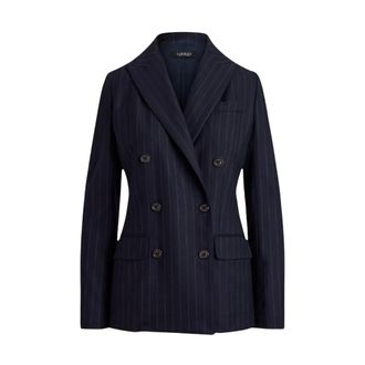 Ralph Lauren Blazer cruzado a rayas - Jackets - Mujer - Azul - L