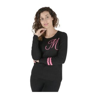 Dee Ocleppo Cashmere Knitwear, female, Black, Size: L Cashmere Pullover Sweater