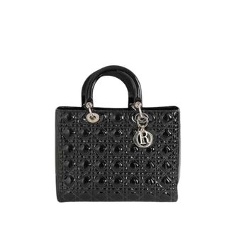 Dior Pre-owned Cabas Lady Dior - Dames - Pre-owned - Zwart - Maat: ONE Size Leer