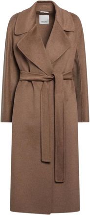 Max Mara Maris Jas - Dames - Mantels - Bruin - Maat: XS Zijde