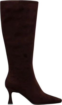 Jeffrey Campbell Check-Mate kniehoge laars - Dames - Schoenen - Bruin - Maat: 38 EU