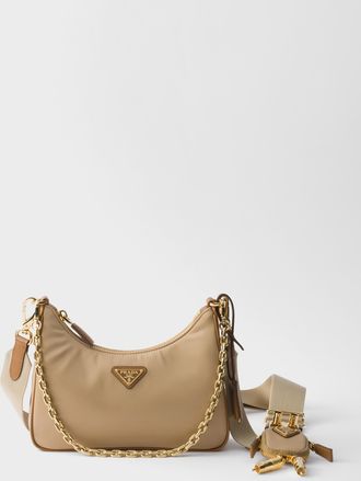 Prada Re-Edition 2005 Re-Nylon and Saffiano leather bag with charm