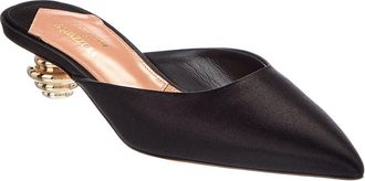 Aquazzura Alex 35 Jewel Satin Mule