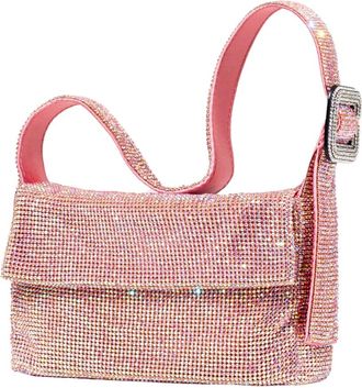 Benedetta Bruzziches Vitty la mignon - Dames - Schoudertassen - Roze - ONE Size - Satijn - Tassen