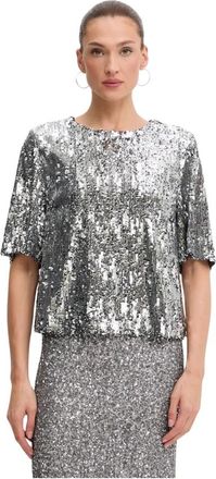 Aniye By Overhemden, Dames, Grijs, S, Pailletten, Lulu Pailletten Top