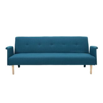 Miliboo Miliboo - Sof&aacute; Dise&ntilde;o Convertible Azul Oscar