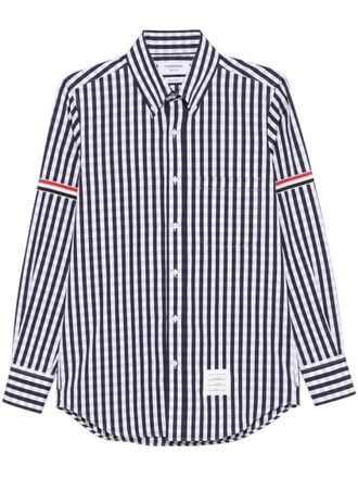 Thom Browne Navy Blue Stripes Shirts