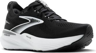 Brooks Womens Glycerin Gts 22 Running Shoes In Black/white