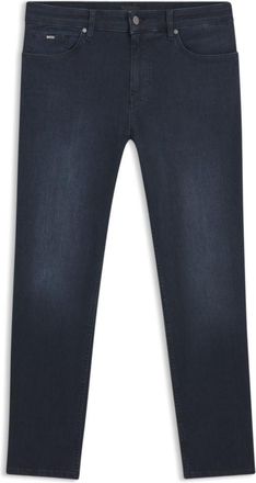 BOSS Maine regular-fit jeans in blue knitted denim