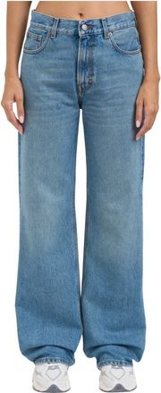 Haikure Wide Jeans - Dames - Loose Fit Jeans - Blauw - W27 - Katoen - Jeans
