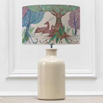 Voyage Maison Elspeth Table Lamp With Willow Woods Eva Lampshade in Cream