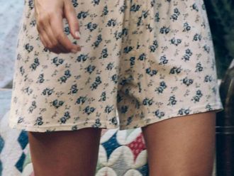 The Great. Jersey Boxer Short In Indigo Rose