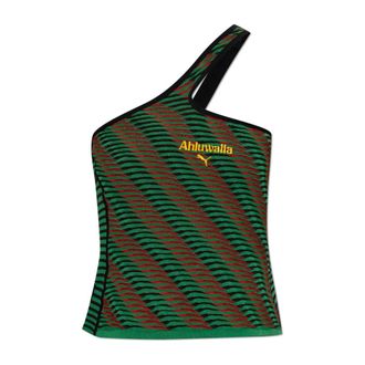 Puma Sleeveless Training Tops, female, Green, Size: M T7 Knit Top