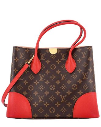 Louis Vuitton Red Monogram Canvas & Leather Flandrin (Authentic Pre-Loved)