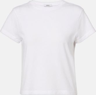 A Gold E Adine cropped cotton jersey T-shirt