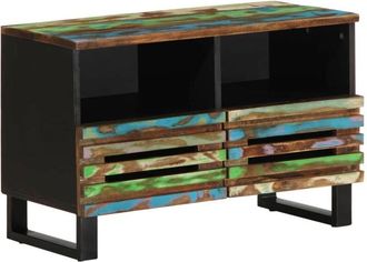 vidaXL Vidaxl - Mueble De Tv Madera Maciza De Acacia 70x34x46 Cm