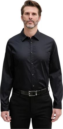 A|X Armani Exchange Lange Mouwen Shirt - Heren - Casual Overhemden - Blauw - M - Katoen - Overhemden