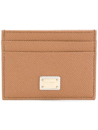 Dolce & Gabbana Brown Slick logo cardholder