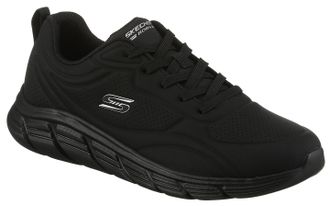 Skechers Sneaker SKECHERS BOBS B FLEX LO, Damen, Gr. 37, schwarz, Lederimitat, unifarben mit Farbeinsatz, Schuhe Sneaker, Praxisschuh, Freizeitschuh, Sportschu