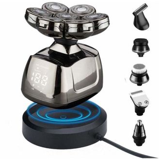 OEM Afeitadora El&eacute;ctrica Para Hombre, Afeitadora Con Cabezal Giratorio 6 En 1, Recortadora De Barba 7d, Afeitadora Inal&aacute;mbrica Recargable