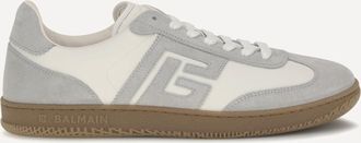Balmain Sneakers Swan in pelle scamosciata e liscia Man 44