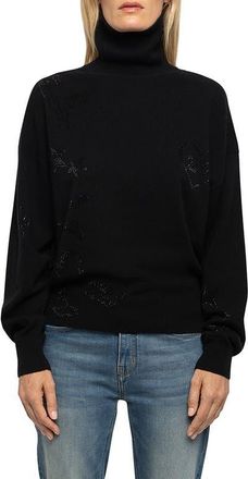 Zadig&Voltaire Souly Cashmere Turtleneck Sweater in Black at Nordstrom, Size X-Small