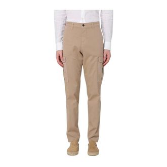 Eleventy Chinos, male, Brown, W32, Brown Cargo Trousers with Pockets
