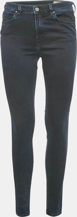 Diesel Navy Blue Denim Skinzee High Jeans M Waist