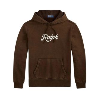 Polo Ralph Lauren Felpa con cappuccio con logo - - Sweatshirts & Hoodies - Uomo - Marrone - XL