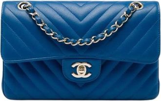 Chanel Borsa a spalla vintage pre-owned a doppia patta - - Pre-owned - Donna - Blu - ONE SIZE