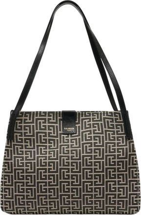 Balmain Release Small Shopper Bag - Dames - Shoppers - Zwart - ONE Size - Katoen - Tassen