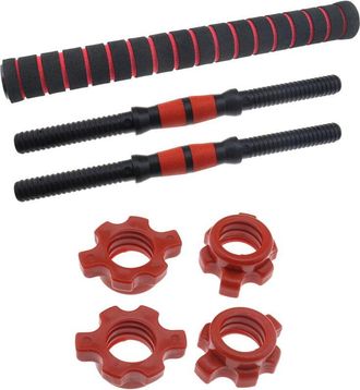 OEM 1 Par De Barras De Mancuernas Con Tuercas, Barras De Uni&oacute;n De Acero De Pl&aacute;stico, Ejercicios De Calentamiento, Entrenamientos Deportivos, Piernas, Abdo