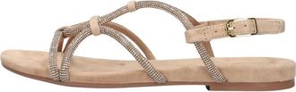 Unisa Schoenen, Dames, Beige, 37 EU, Leer, Cooper Flat Sandal
