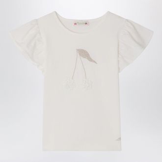 BONPOINT T-shirt Emila bianca in cotone